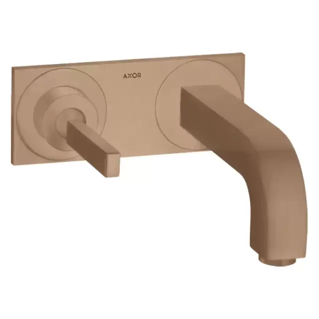 Axor Citterio Смеситель для раковины 160, встраиваемый, излив: 16см., цвет: шлифованное красное золото