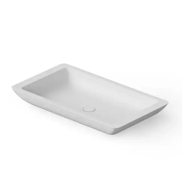 Dea Design Washbasins Раковина 80х45х10.5см., накладная, без отв., Solid Surface, цвет: White №18