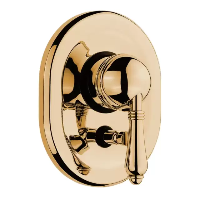 Nicolazzi El Capitan Встраиваемый смеситель для душа с переключением, 2 источника, цвет: золото 24к