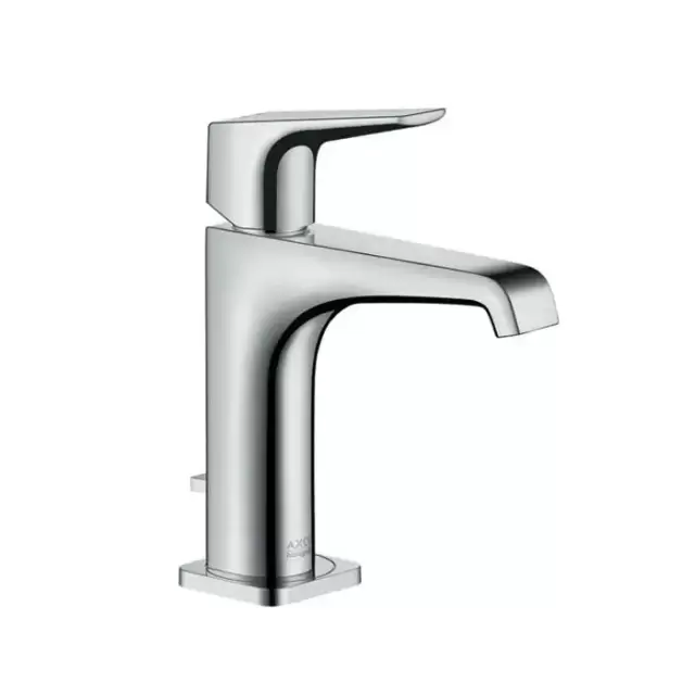 Axor Citterio E, Смеситель для раковины, однорычажный, с рычаговой рукояткой и сливным гарнитуром, цвет: хром