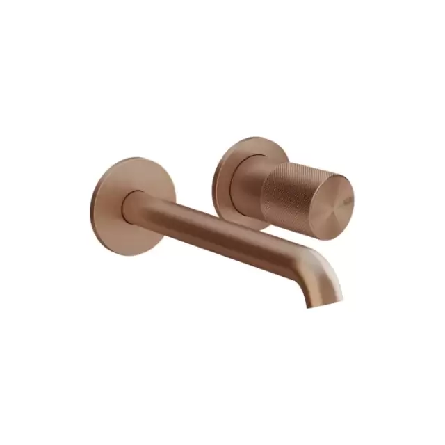 Gessi Habito Diamantato Смеситель для раковины, настенный, цвет: Copper Brushed PVD