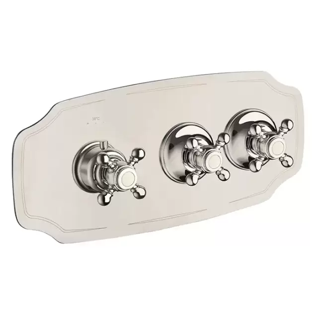 Carimali Colonial Смеситель термостатический, встраиваемый, на 2 выхода, цвет: хром