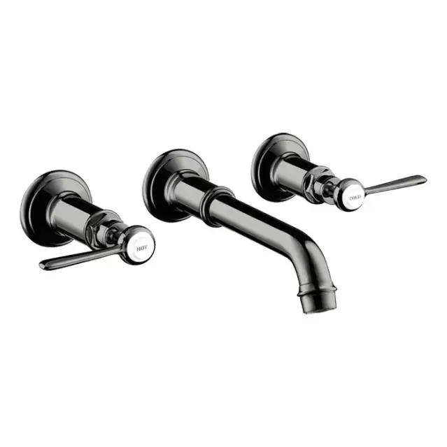 Axor Montreux Смеситель для раковины, встраиваемый, излив: 22.5см., ручка: рычаг, цвет: полированный черный хром