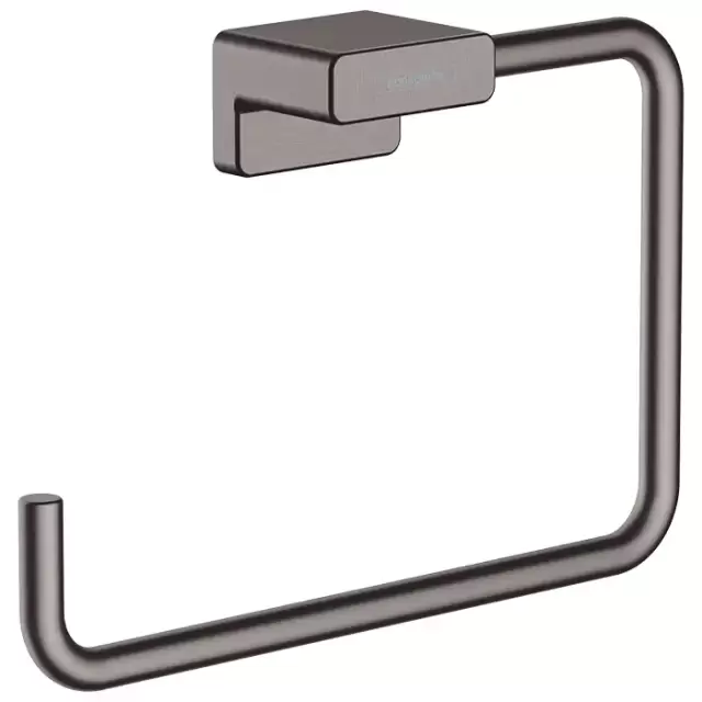 Hansgrohe AddStoris Полотенцедержатель 18.9см., кольцо, цвет: шлифованный черный хром