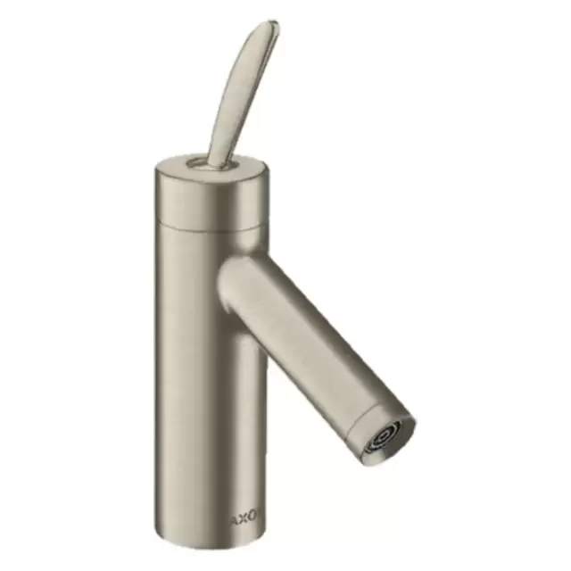 Axor Starck Cмеситель для раковины, на 1 отв, с донным клапаном, цвет: шлифованный никель