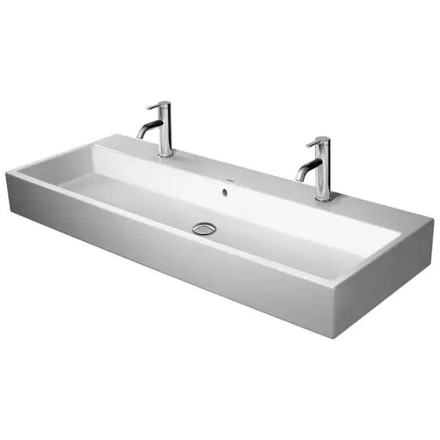 Duravit Vero Air Раковина 120х47см., подвесная, c 2 отв., с переливом, цвет: белый