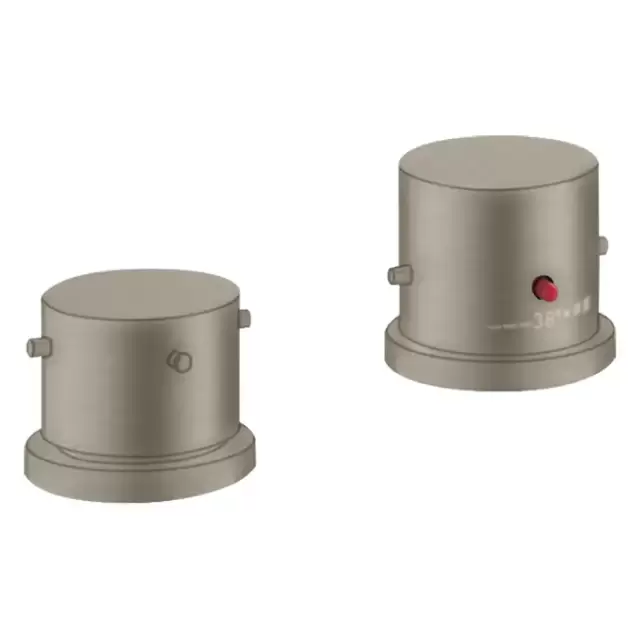 Axor Starck Смеситель на борт ванны, на 2 отв., термостатический, цвет: шлифованный никель