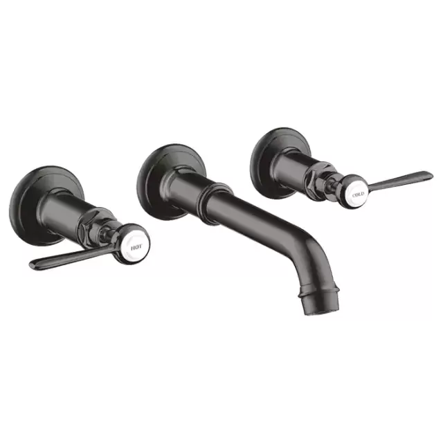 Axor Montreux Смеситель для раковины, встраиваемый, излив: 22.5см., ручка: рычаг, цвет: шлифованный черный хром