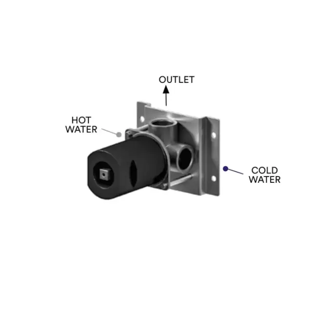 Bossini Nobu Встраиваемая часть монорычажного смесителя на 1 выход, подключение 1/2 &ldquo;.