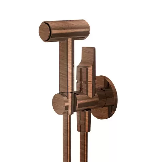 Fima Carlo Frattini Collettivit&agrave; Гигиенический душ, настенный, со шлангом 120см., цвет: брашированная янтарная бронза