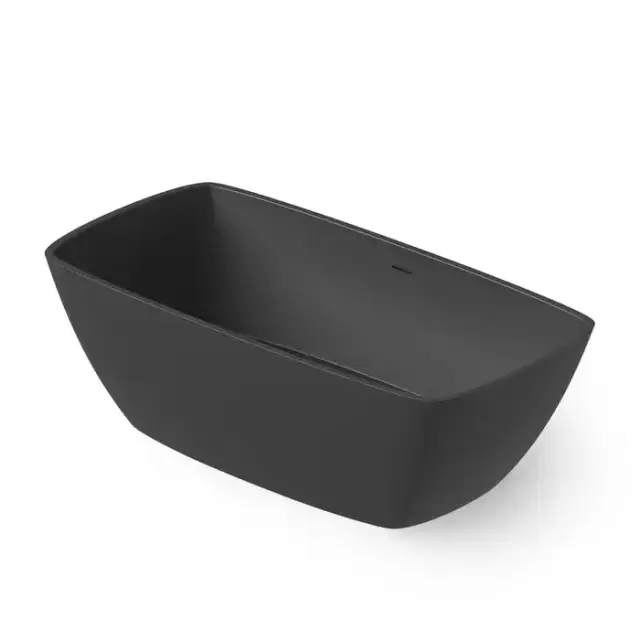 Dea Design Modern Ванна 170х85х54см., отдельностоящая, Solid Surface, цвет: Black №16