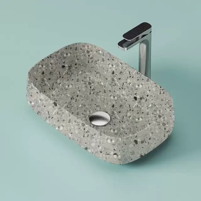 Artceram Cognac Раковина 56x41 см, без отв., накладная, цвет: dark terrazzo