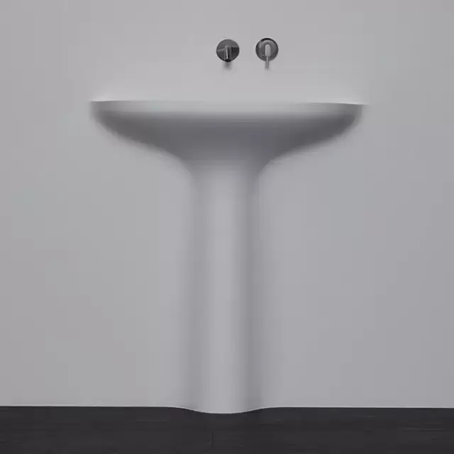 Antonio Lupi Calice Раковина 48х90 см, без отв., цвет: белый