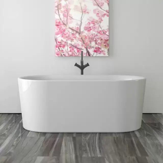 Knief Fresh XS Ванна отдельностоящая 155х80х60см.,слив щелевой, без слив-перелива, цвет: белый глянцевый