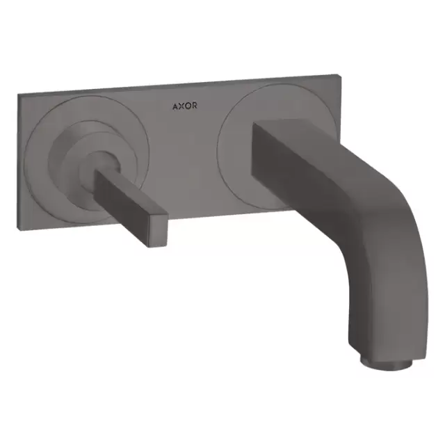 Axor Citterio Смеситель для раковины 220, встраиваемый, излив: 22см., цвет: шлифованный черный хром
