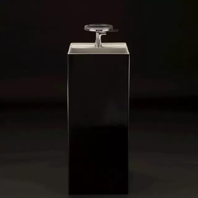 Laufen Kartell Раковина 37.5х43.5х90 см, 1 отв., напольная, без перелива, цвет: черный