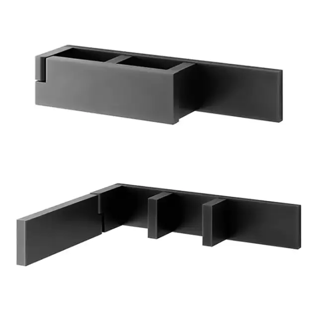 Fantini AK/25 Смеситель для раковины, настенный, излив: 191 мм, цвет: Matt Gun Metal PVD