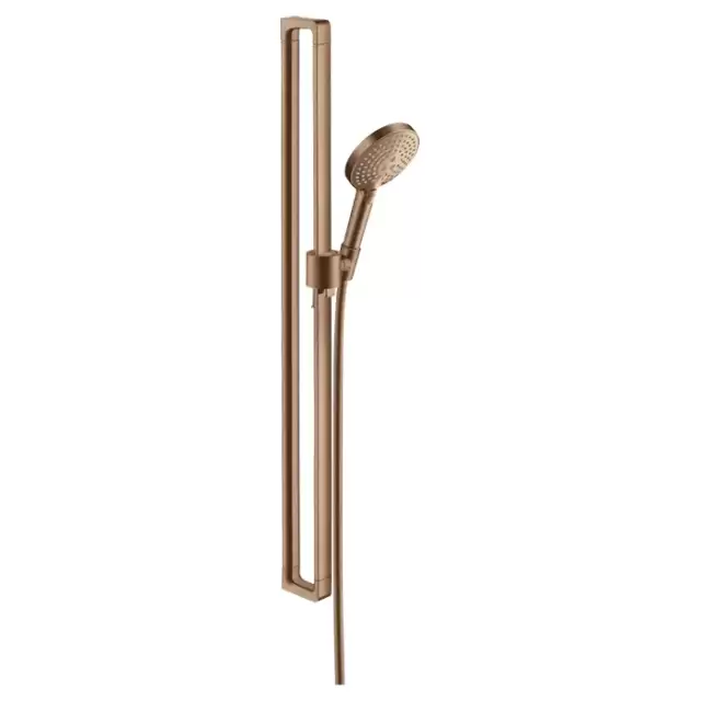 Axor Citterio E Душевой гарнитур, со штангой 90см., ручным душем и шлангом 160см., цвет: шлифованное красное золото
