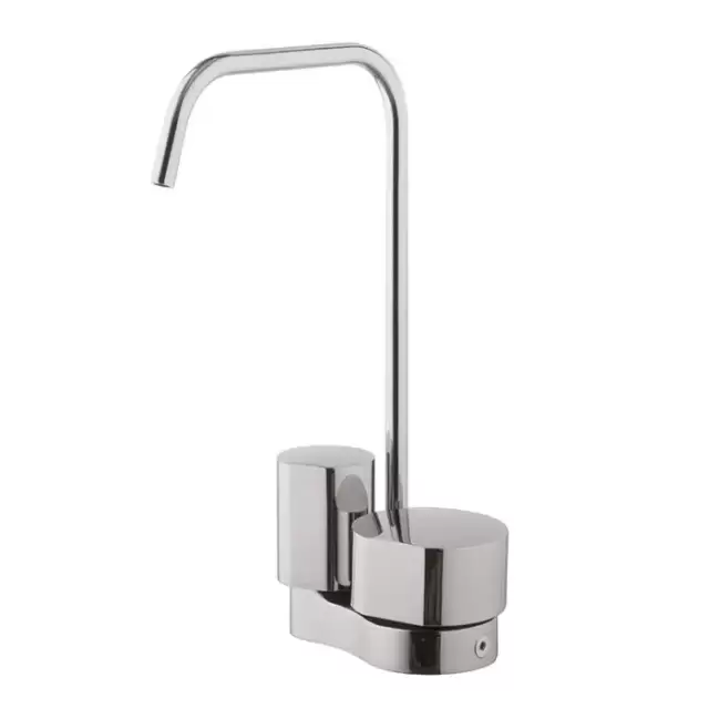 Carlo Frattini So Смеситель для раковины двухкомандный, на 1 отверстие, поворотный излив &Oslash; 10 мм, донный клапан click-clack, цвет: хром