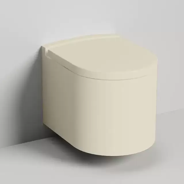 Salini Gemelli Унитаз подвесной 530х410х420 мм, материал S-Stone матовый, внутри керамика, крышка микролифт, цвет RAL 1013