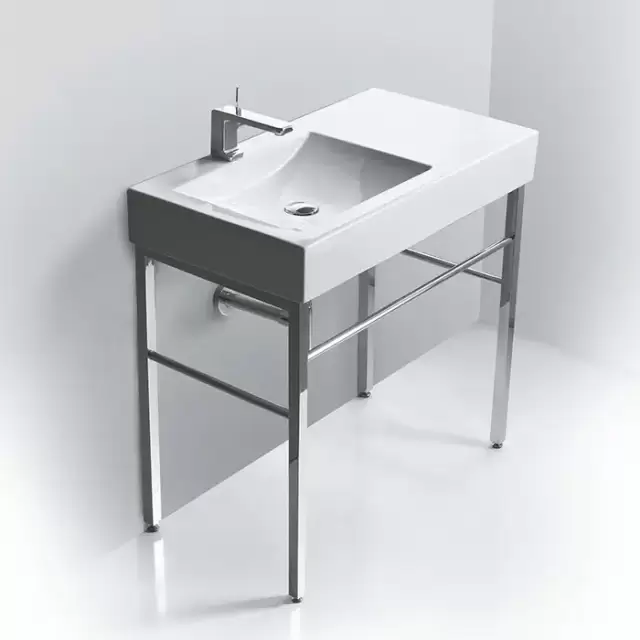 Simas Frozen Консоль 90х50см., напольная, без отв., цвет: белый