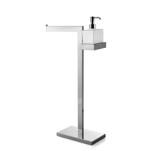 3SC SK Напольная стойка, 63см, с полотенцедержателем и мыльницей, цвет: хром