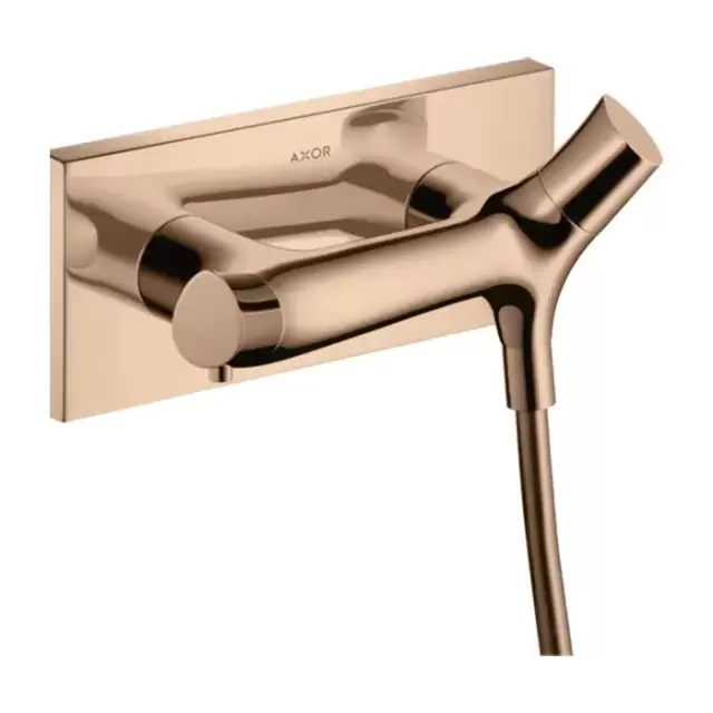 Axor Starck Organic Смеситель для душа, термостатический, настенный, цвет: полированное красное золото