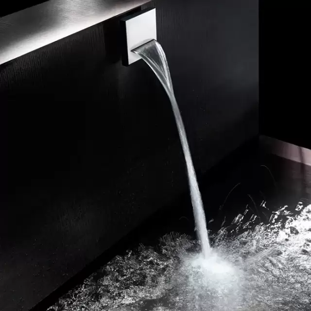 Bossini Bocca OLE' SQUARE Излив для душа, латунь каскадная струя 1/2, цвет: хром