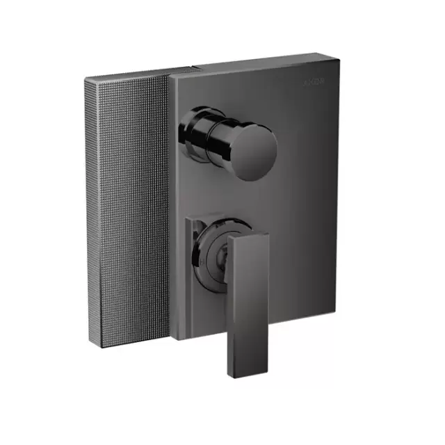 Axor Edge Смеситель для ванны, встраиваемый, алмазная огранка, внешняя часть, цвет: черный