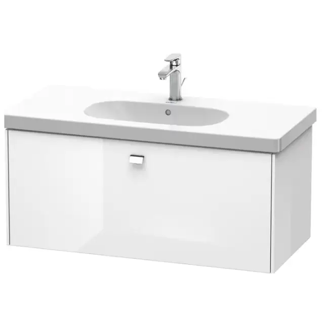 Duravit  Brioso Тумба подвесная 102х46.9х45.2см, с раковиной, с 1 выдвижным ящиком, цвет: белый глянц