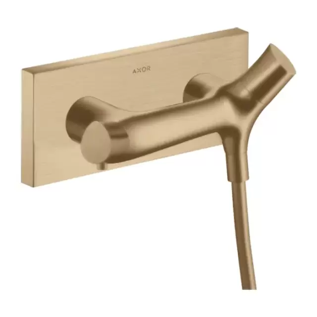 Axor Starck Organic Смеситель для душа, термостатический, настенный, цвет: шлифованная бронза