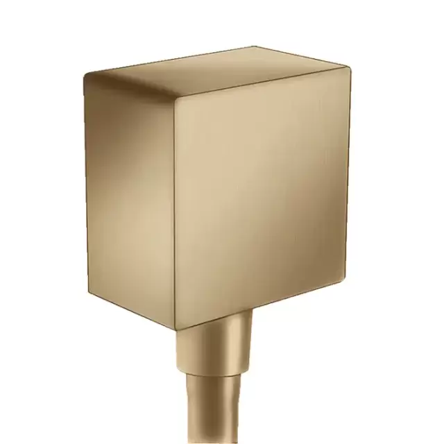 Hansgrohe FixFit Вывод воды для ручного душа с клапаном, цвет: шлифованная бронза