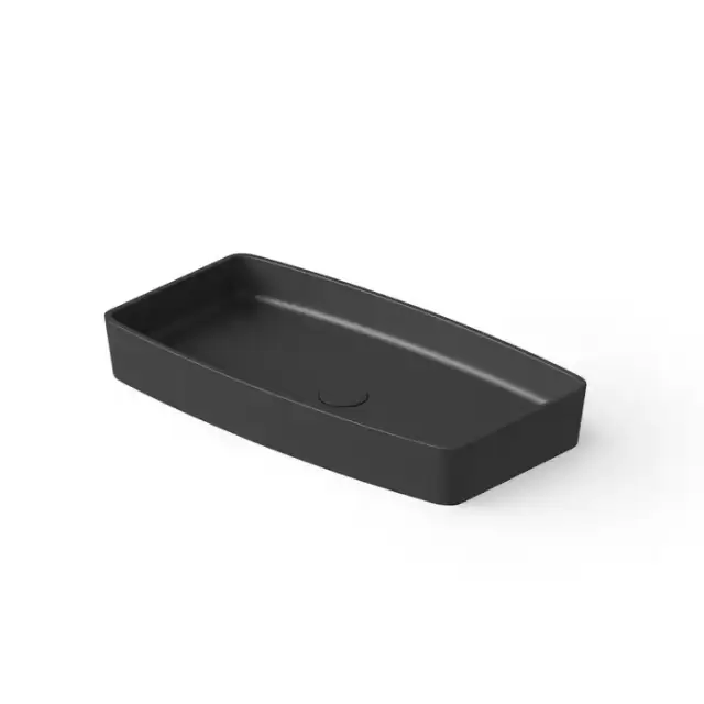 Dea Design Washbasins Раковина 68х36х9.5см., накладная, без отв., Solid Surface, цвет: Black №16