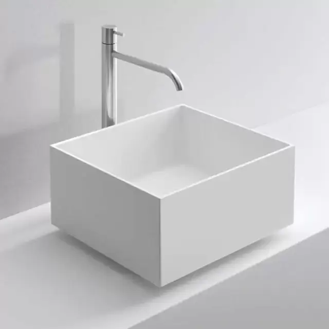 NOORTH milldue edition Раковина 45х38х21 см, без отв., накладная, цвет: белый