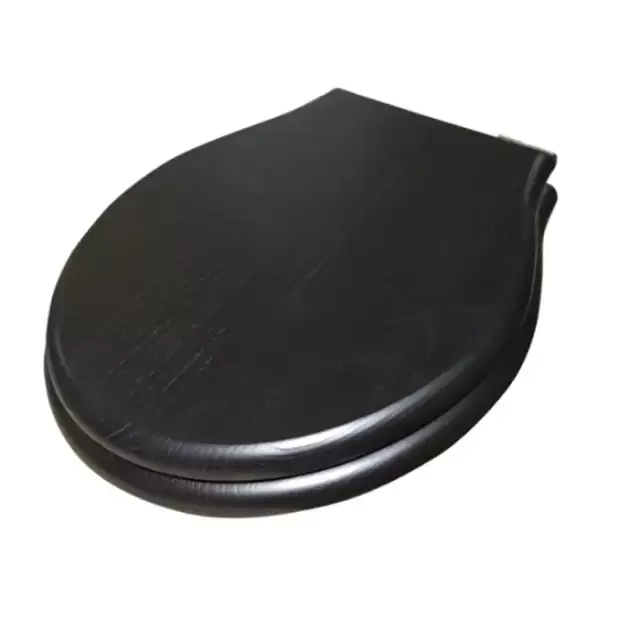 Globo Paestum Сиденье для унитазов, деревянное, микролифт, цвет: черный дуб/золото