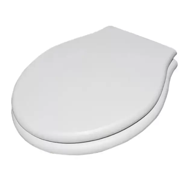 Globo Paestum Сиденье для унитазов деревянное, с микролифтом, цвет: белый дуб/бронза