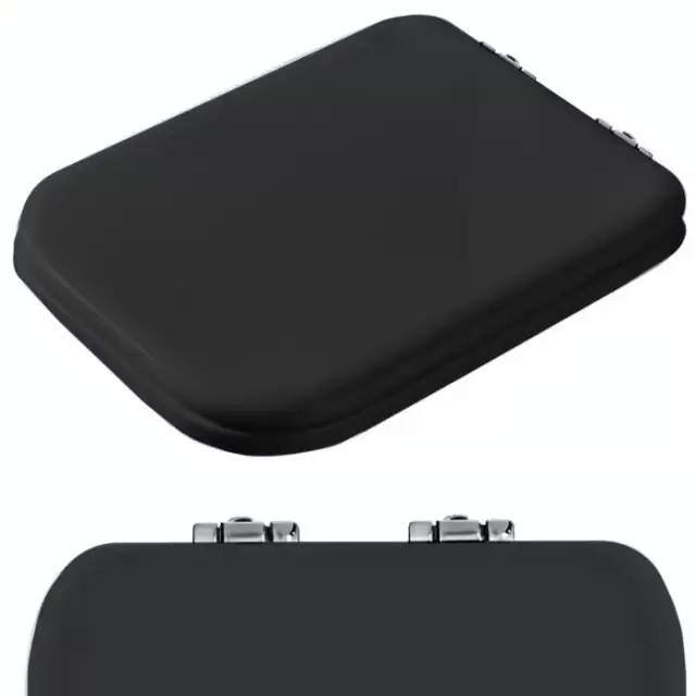 Kerasan Waldorf Сиденье для унитаза, микролифт, цвет: черный/хром