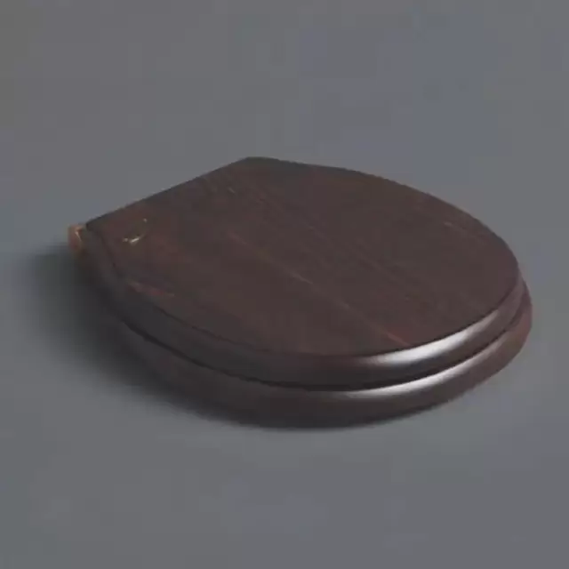 SIMAS Londra Сиденье для напольного унитаза, дерево, орех, петли-хром