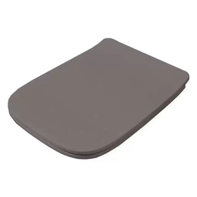Artceram A16 Крышка с сиденьем Slim для унитаза, механизм soft-close, цвет: gravel/хром