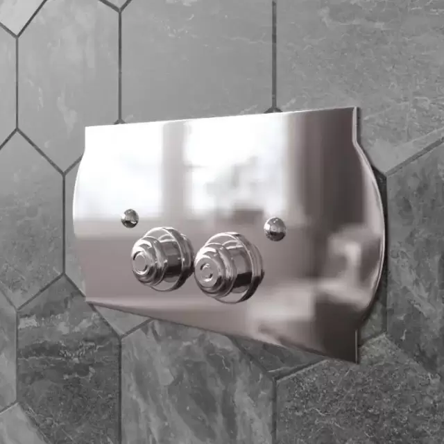 TW 300.1, клавиша смыва для бачков Geberit UP320, 33x2,5xh17, установка со смещением вправо 14мм, материал: латунь, цвет: хром