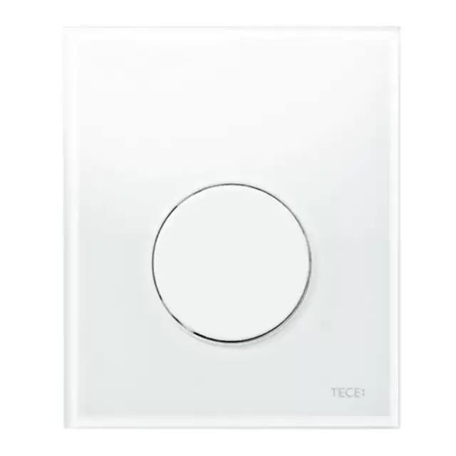 TECE TECEloop Панель смыва для писсуара, стекло белое, цвет: белый