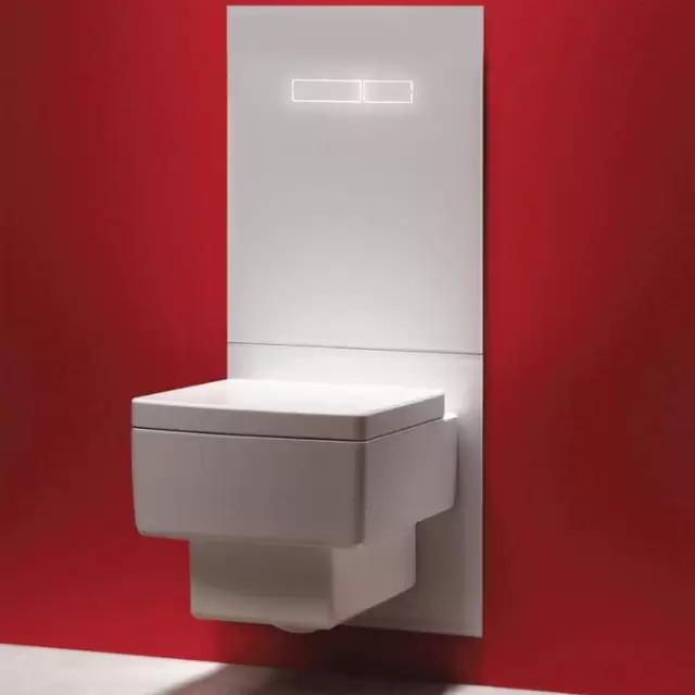 TECElux Комплект для установки унитаза-биде DURAVIT, с верхней панелью 430&times;555&times;16 мм, с механическим блоком управления стекло цвет: белый