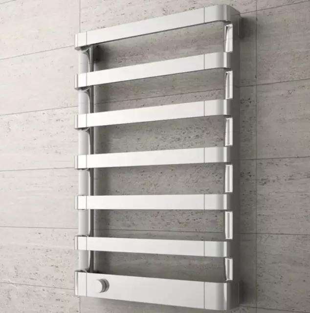 Irsap Step_E Полотенцесушитель электрический 50x77.5x10.7см ( 7плоск.трубок), мощность:250 ватт, с электр/термостатом. цвет: хром  Дизайн Antonio Citterio